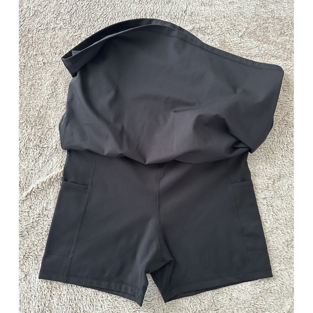 Dkny Sport Women's Balance Supersoft Compression Skort Black New - Picture 5 of 10